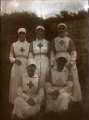 1915c CROIL & MITCHELL FAMILY ca 1900 - 1916 Chrissy M. Croil (m Vlasto) far left with fellow British VADs in WWl 01